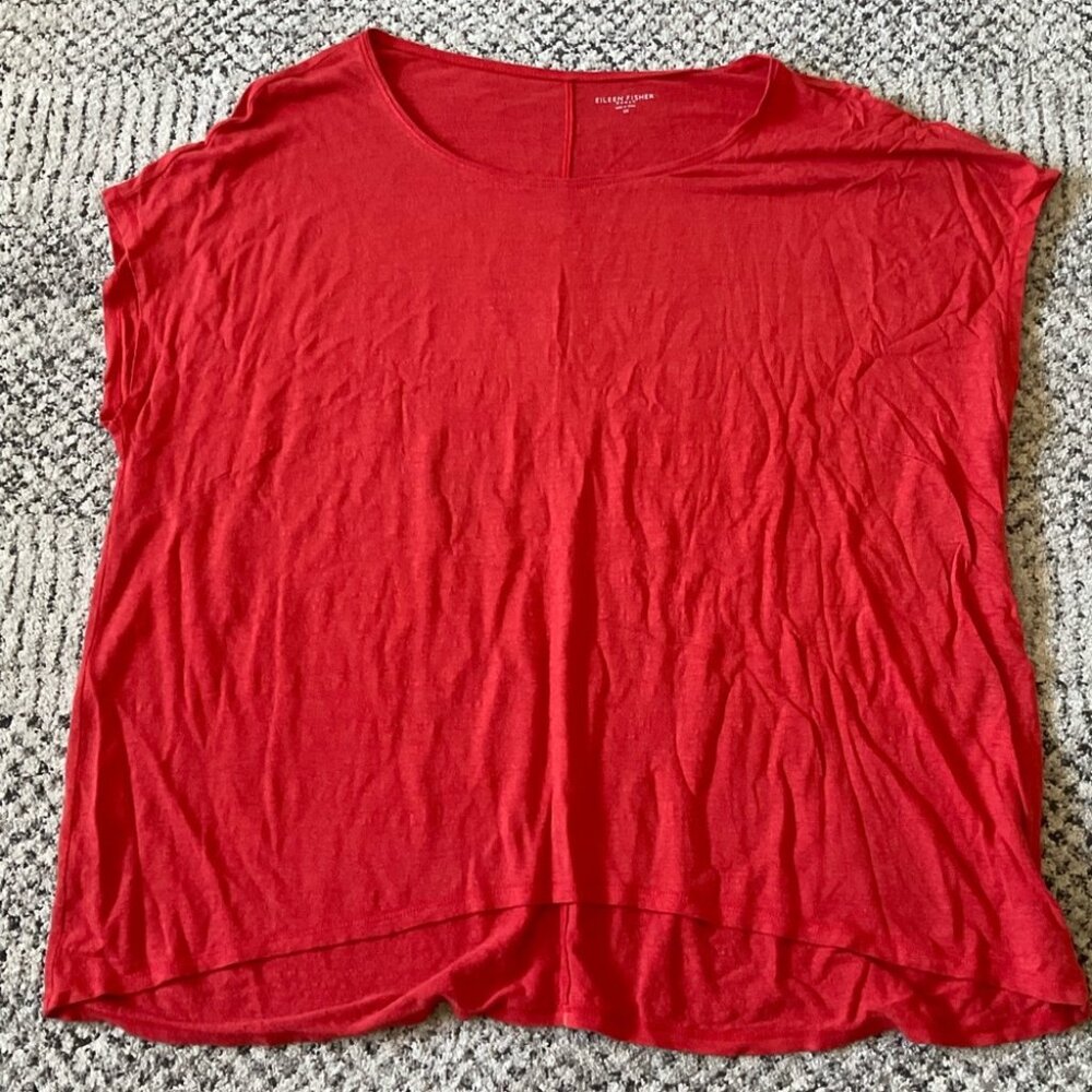 Eileen Fisher Linen Slub T-Shirt